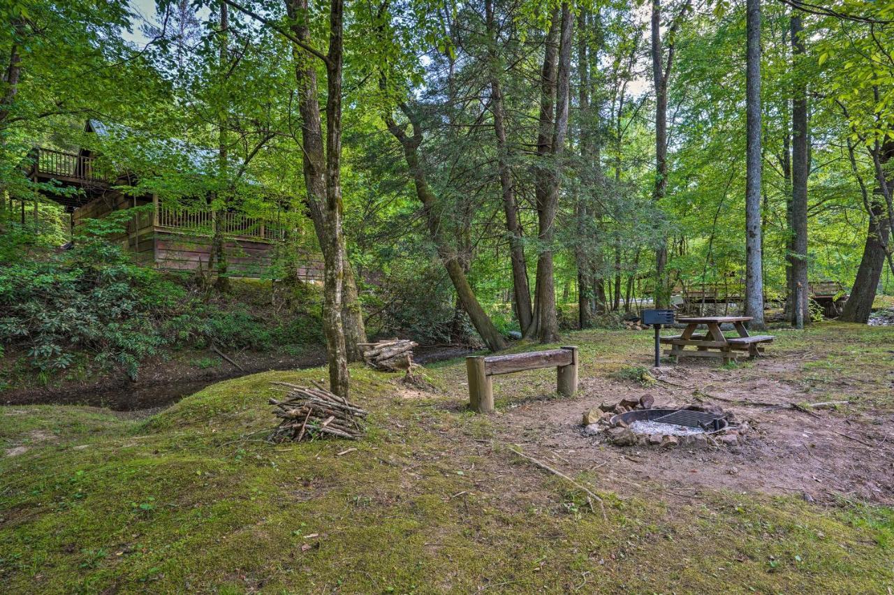 Cozy Tellico Plains Cabin With Large Mountain Creek! エクステリア 写真