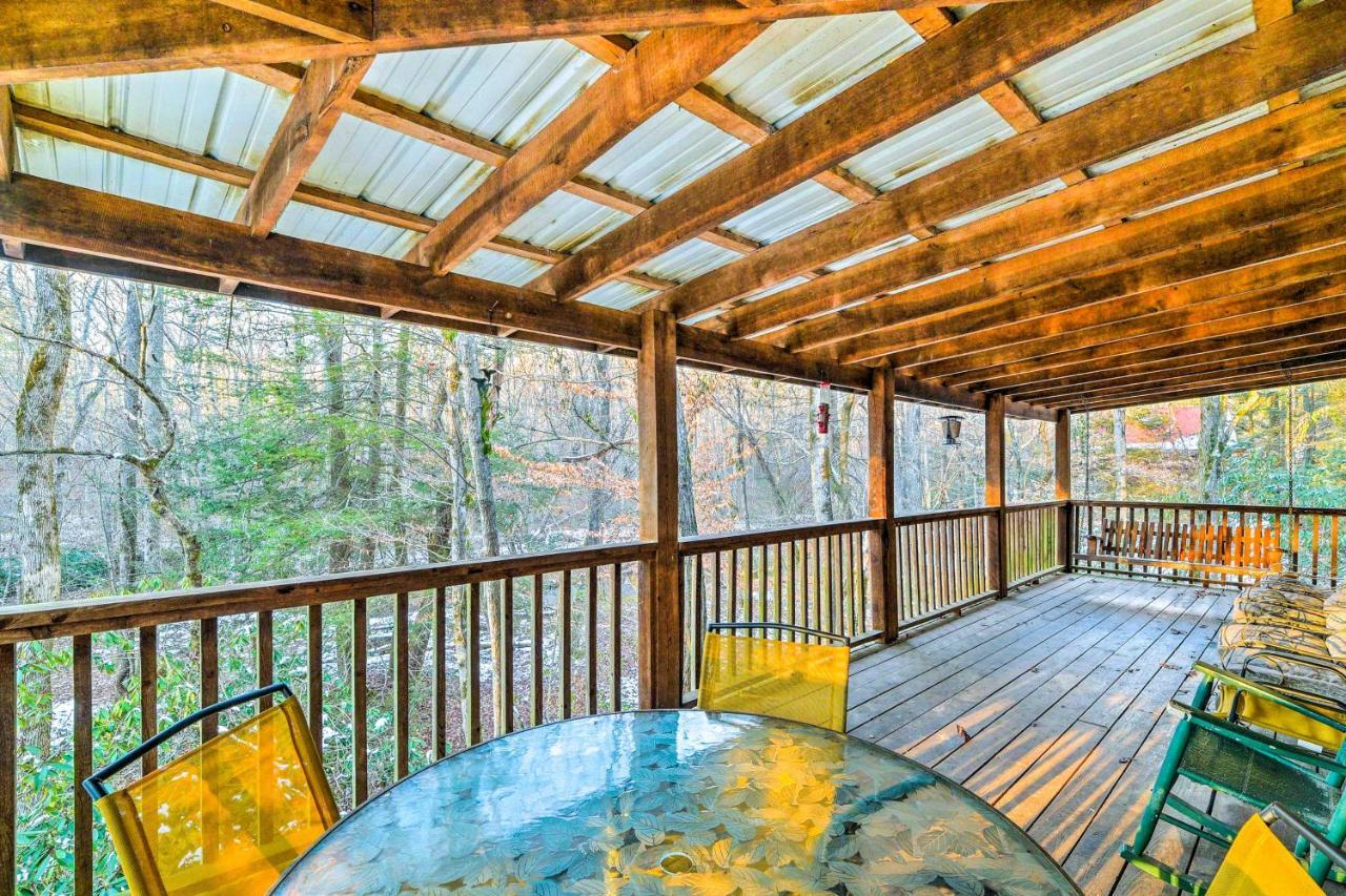 Cozy Tellico Plains Cabin With Large Mountain Creek! エクステリア 写真